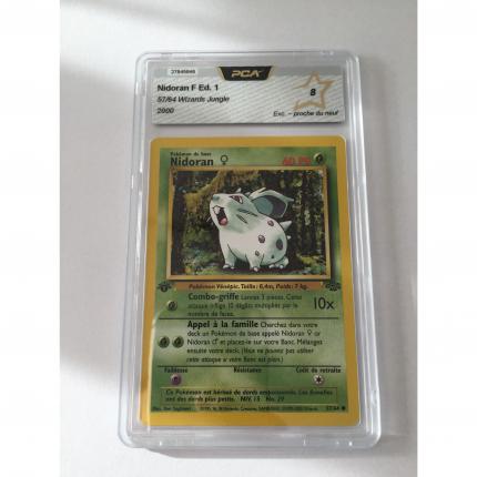 57/64 - Carte pokémon Nidoran jungle 57/64 1ère édition wizards PCA 8 proche du neuf