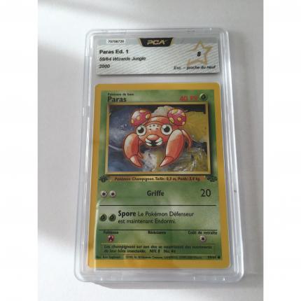 59/64 - Carte pokémon Paras jungle commune 59/64 1ère édition wizards PCA 8 proche du neuf