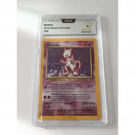 10/102 - Carte pokémon Mewtwo set de base rare 10/102 wizards PCA A Authentique