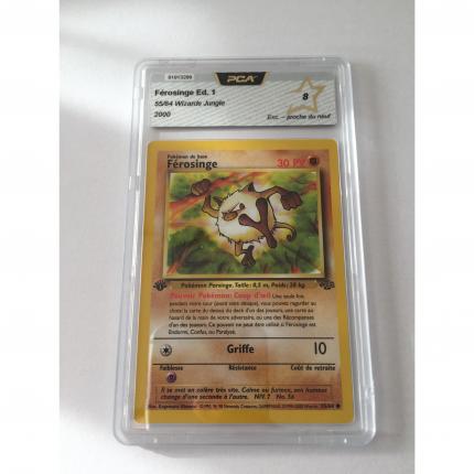 55/64 - Carte pokémon Férosinge jungle commune 55/64 1ère édition wizards PCA 8 proche du neuf