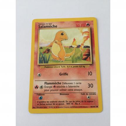 46/102 - Carte pokémon salameche 46/102 commune set de base wizards