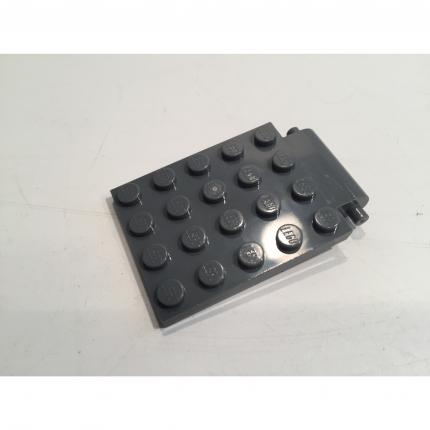 Plaque gris foncé modifiée 4x5 avec charnière de trappe 30042 pièce détachée Lego #A8