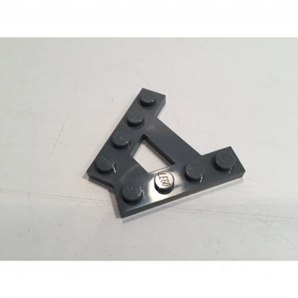 Plaque gris foncé en forme de A avec 2 rangées de 4 goujons 15706 pièce détachée Lego #A8