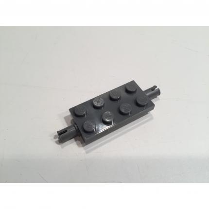 Plaque 2x4 goupilles supports angle 30157 gris bleuté foncé pièce détachée Lego #A14