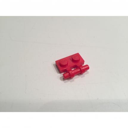 Plaque 1x2 poignée barre rouge 2540 pièce détachée Lego #A14