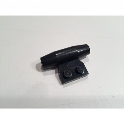 Moteur noir 1x2 plaque latérale avec supports d essieu 3475b pièce détachée lego #A14