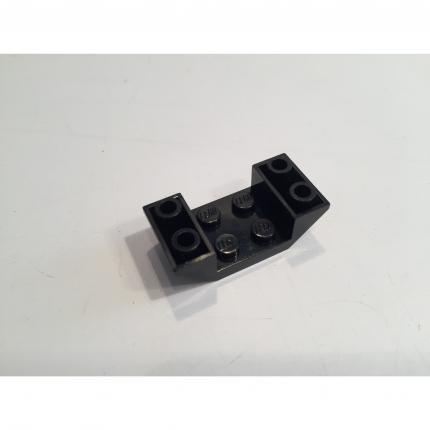 Pente noir Inversée 45 4x2 Double avec découpe 2x2 4871 pièce détachée Lego #A14