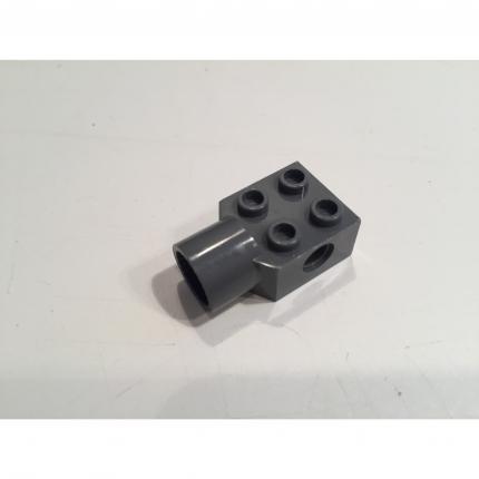 Brique 2x2 avec trou d épingle gris bleuté foncé 48370 pièce détachée Lego #A14