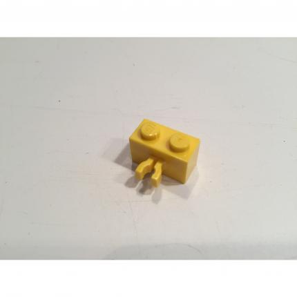 Brique jaune 1x2 avec pince 30237 pièce détachée Lego #A14