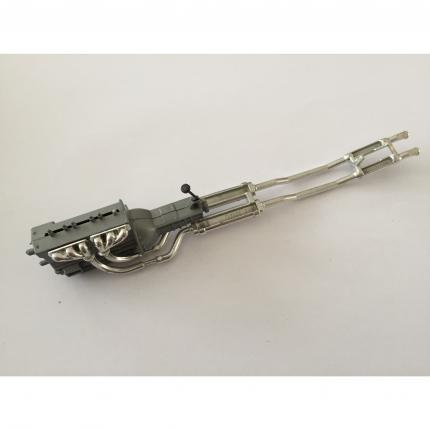Moteur ligne échappement pièce détachée miniature jaguar type E 1961 118 burago #A15