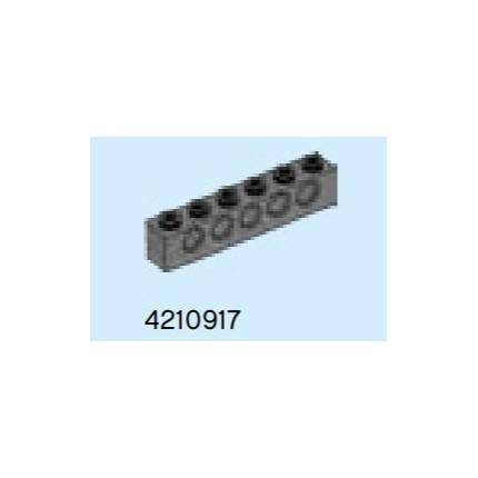 Brique 1x6 avec Trous gris foncé 4210917 pièce détachée Lego