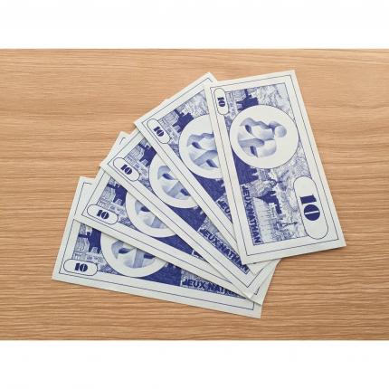 Billets 10 x5 pièce détachée jeu de société Richesses de France édition Nathan #A42