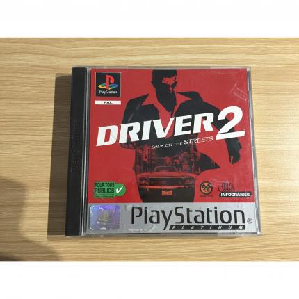 Boite seule Jeu Driver 2 back on the streets Platinum ps1 Playstation 1 #A43
