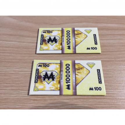 Lot x2 billets de 100 M pièce détachée jeu de société Monopoly Millionnaire #A45
