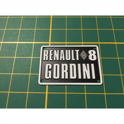 Plaque d immatriculation arrière 99A N°99 pièce détachée Renault R8 Gordini 1/8 1/8ème Eaglemoss collections #A67