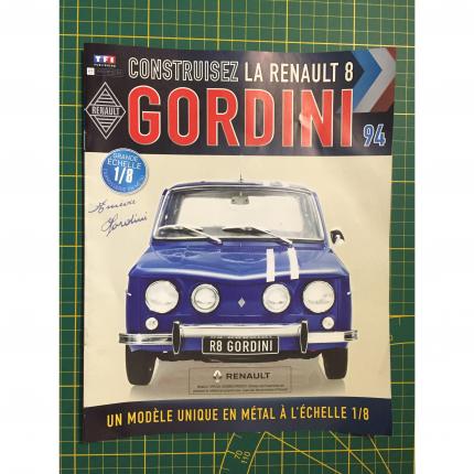 Fascicule seul sans pièce N°94 pièce détachée Renault R8 Gordini 1/8 1/8ème Eaglemoss collections #A67