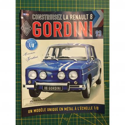 Fascicule seul sans pièce N°93 pièce détachée Renault R8 Gordini 1/8 1/8ème Eaglemoss collections #A67