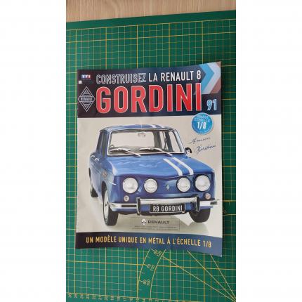 Fascicule seul sans pièce N°91 pièce détachée Renault R8 Gordini 1/8 1/8ème Eaglemoss collections #A67