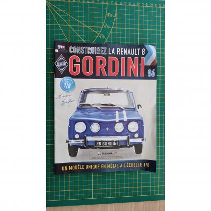 Fascicule seul sans pièce N°86 pièce détachée Renault R8 Gordini 1/8 1/8ème Eaglemoss collections #A67
