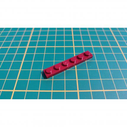 Plate rouge foncé 1x6 4539062 pièce détachée Lego #B35