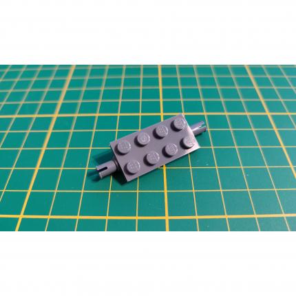 Plaque 2x4 avec broches gris foncé 4509884 pièce détachée Lego #B35