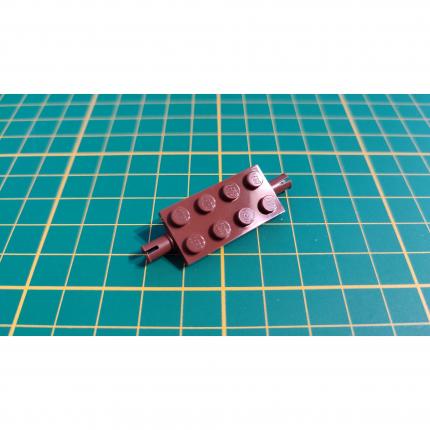 Plaque 2x4 avec goupilles et supports angle mince marron 30157 pièce détachée Lego #B35