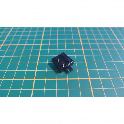 Plaque noir modifiée 2x2 avec support de roue 4488 pièce détachée Lego #B354