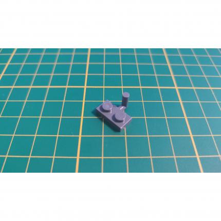 Plaque 1x2 avec bras de barre vers le haut gris bleuté foncé 4623b pièce détachée Lego #B35