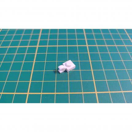Plaque modifiée 1x1 avec clip en O blanc 4538353 pièce détachée Lego #B35