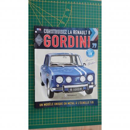 Fascicule seul sans pièce N°79 pièce détachée Renault R8 Gordini 1/8 1/8ème Eaglemoss collections #A67