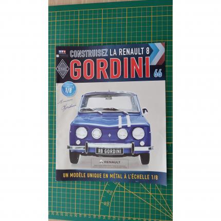 Fascicule seul sans pièce N°66 pièce détachée Renault R8 Gordini 1/8 1/8ème Eaglemoss collections #A67