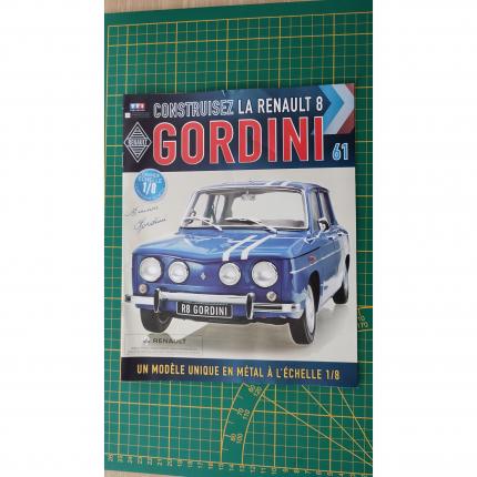 Fascicule seul sans pièce n°61 pièce détachée Renault R8 Gordini 1/8 1/8ème Eaglemoss collections #A67