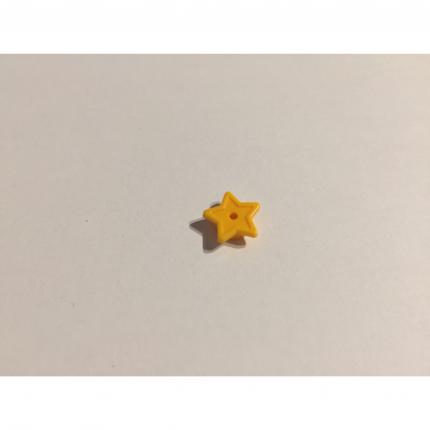 Assiette ronde 1x1 avec étoile 11609 orange clair vif pièce détachée Lego #A49