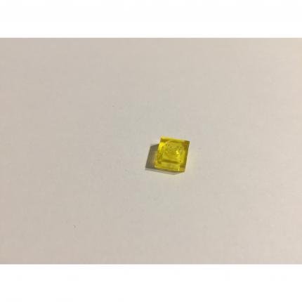 Pièce plate 1x1 jaune transparente 3024 pièce détachée Lego #A49