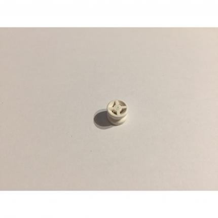Roue 8mm D. x 6mm blanche 4624 pièce détachée Lego #A49