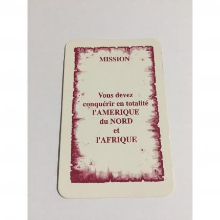 Carte mission l Afrique pièce détachée jeu de société Risk la conquête du monde Parker #A54