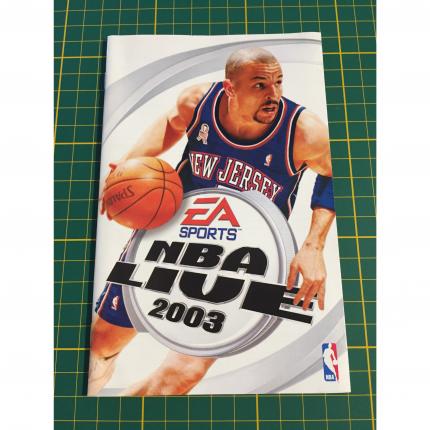 Notice seule italienne Nba Live 2003 SLES-51198 console de jeux PlayStation 2 ps2 #A59