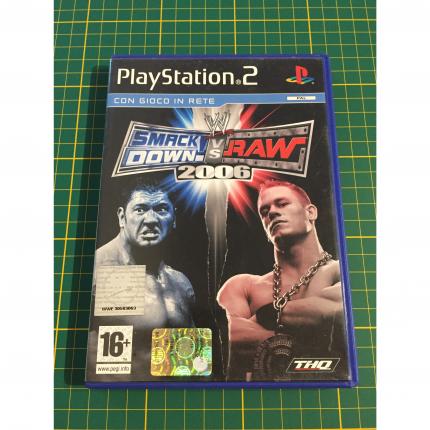 Boite seule italienne Smack Down vs Raw 2006 console de jeux PlayStation 2 ps2 #A59