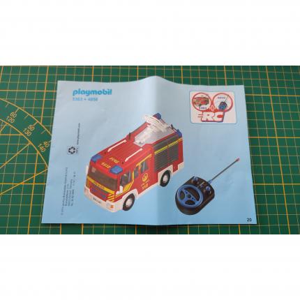 Notice dans l état pièce détachée Playmobil 5363 Fourgon de pompier avec sirène et gyrophare #B54