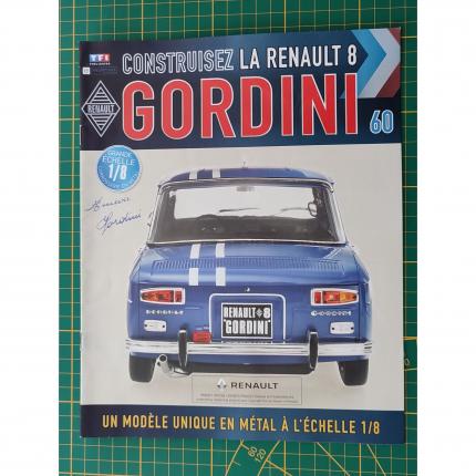 Fascicule seul sans pièce n°60 pièce détachée Renault R8 Gordini 18 18ème Eaglemoss collections #A67