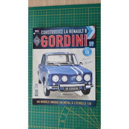 Fascicule seul sans pièce n°59 pièce détachée Renault R8 Gordini 1/8 1/8ème Eaglemoss collections #A67