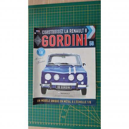 Fascicule seul sans pièce n°58 pièce détachée Renault R8 Gordini 1/8 1/8ème Eaglemoss collections #A67