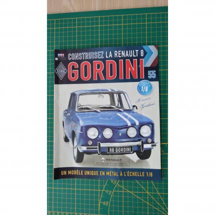 Fascicule seul sans pièce n°55 pièce détachée Renault R8 Gordini 1/8 1/8ème Eaglemoss collections #A67