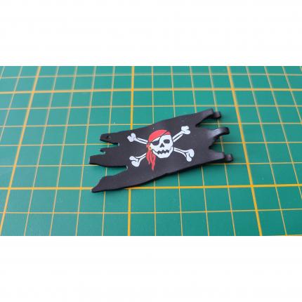 Drapeau déchiré 30638792 pièce détachée Playmobil 4139 Compactset pirate #B04