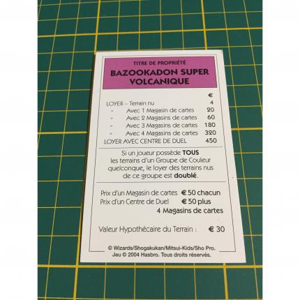 Carte Bazookadon super volcanique pièce détachée Monopoly Duel Masters Hasbro Parker Wizards #A64