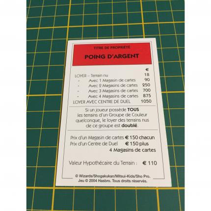 Carte Poing d argent pièce détachée Monopoly Duel Masters Hasbro Parker Wizards #A64