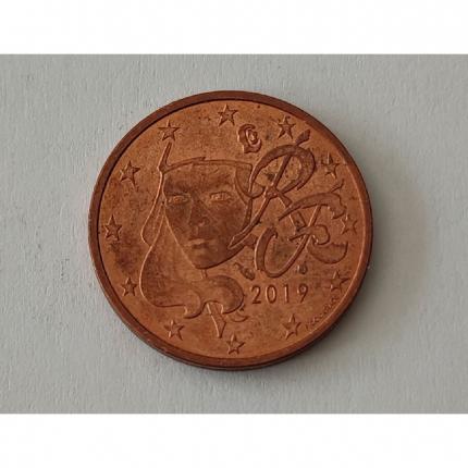 Pièce de monnaie 2 cent centimes euro France 2019 #B64