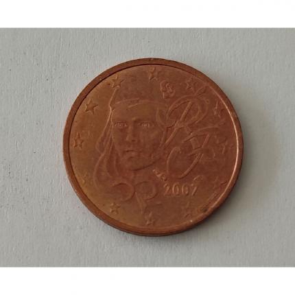 Pièce de monnaie 2 cent centimes euro France 2007 #B64
