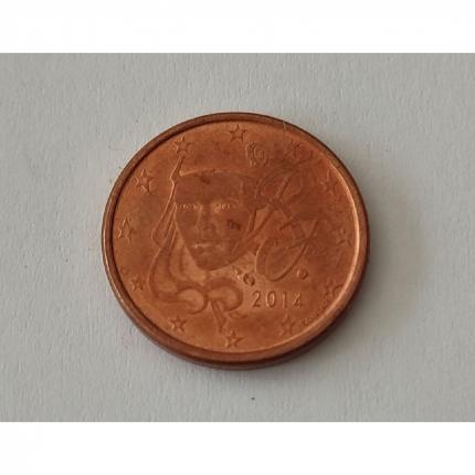 Pièce de monnaie 1 cent centimes euro France 2014 #B64