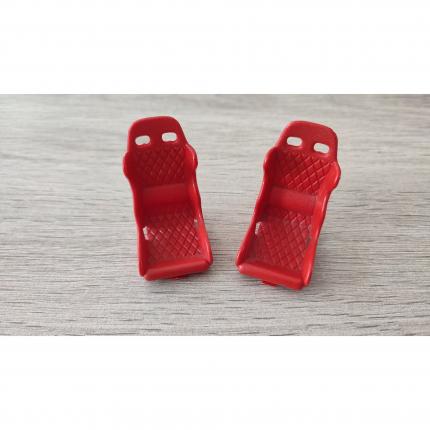 Lot x2 sièges baquet pièce détachée miniature Burago BBurago Ferrari F40 1/18 1/18e #B12